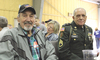 Vietnam veterans of the Army Howard McKean, left, and Staff Sgt. Darrell Summers enjoy the event.  KENNETH CROWSON PHOTO