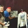 Tracy Buckles, Randy Blair and Gary Bush display Appalachia memorabilia.