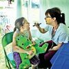 <p>Brynna Campbell, 7, of Coeburn, gets a look-see from Lenowisco Health District nurse B.J. Lester Tuesday during the Best Friend Festival's Family Health Fun Fair in Norton Park. The event was sponsored by Norton Community Hospital and Mountain States Health Alliance.</p><a href="/pages/submit_photo_reprint">Click Here</a><p>to order photo reprints</p>