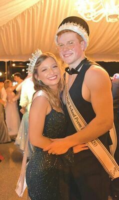 Mr. EHS Connor Blevins with Miss EHS Jillian Hall.