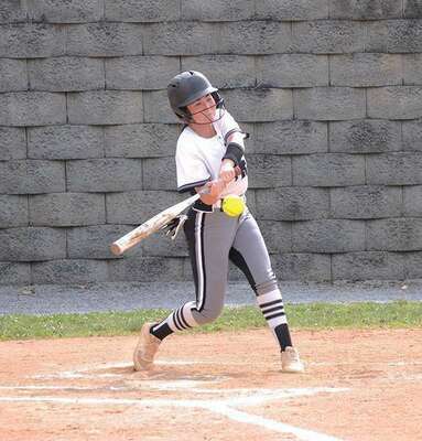 Maggie Odle had several timely hits for the Lady Spartans over the course of the Region 1D tournament. PHOTO BY KELLEY PEARSON